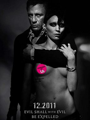  the new poster for dragon tattoo girl hold Daniel personal nude Lu Ni 