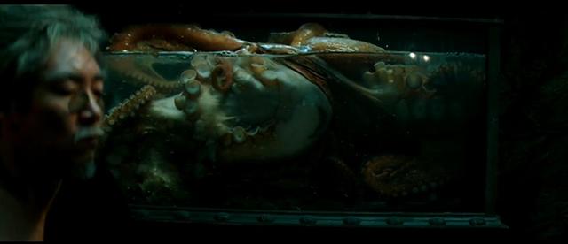 姨夫在地下室养的章鱼 在影片结尾处,积蓄已久的暴力情绪也终于在神秘