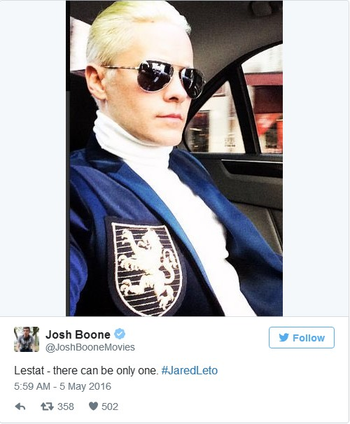 杰瑞德·莱托或演新版《夜访吸血鬼》 