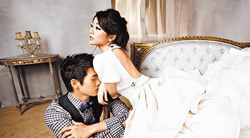 韩星刘志太与女友拍婚纱照写真 实习当新人(