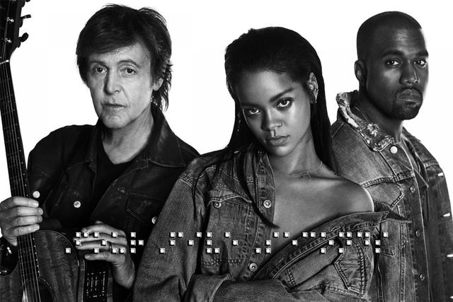 rihanna,kanye west,paul mccartney