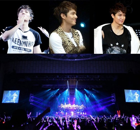 李敏镐上海个唱向7千<em>粉丝</em>送飞吻 豹纹<em>马夹</em>抢眼