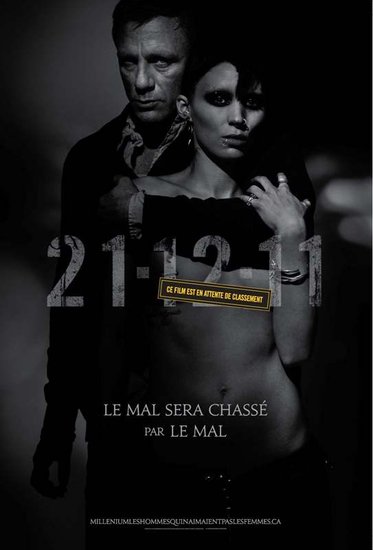  the new poster for dragon tattoo girl hold Daniel personal nude Lu Ni 