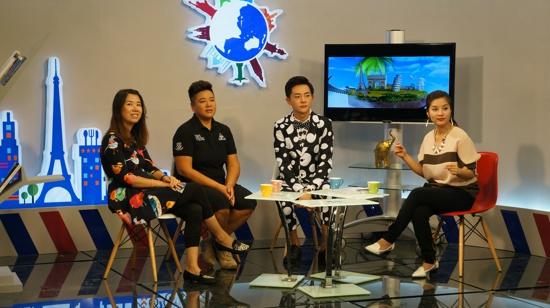 张皓然做客旅游卫视 旅游达人侃侃而谈