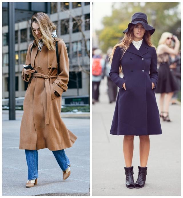 基础款呢大衣,不同身材不同的款式选择