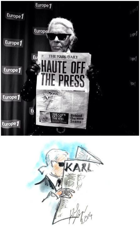 老佛爷“卖报啦” 参拜最IN处女座的处女作