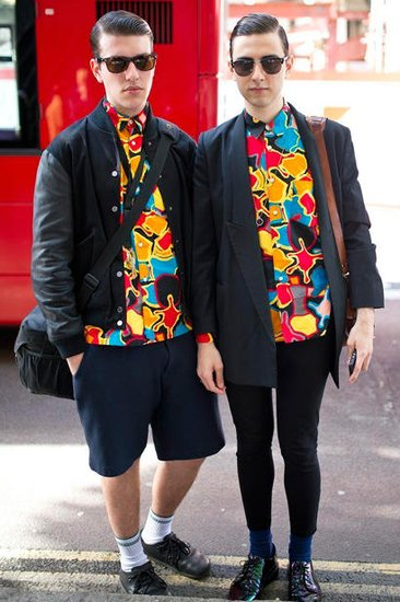 2014春夏伦敦时装周潮人街拍