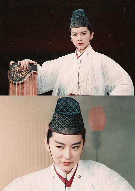 张馨予剑眉古装扮相俊俏 神似林青霞