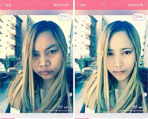 美国妹子体验美颜相机，还想再美黑!