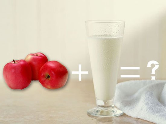 周末尝试苹果牛奶减肥法 1周吃掉大肚子