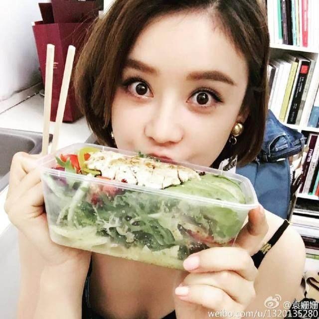 杨紫的减肥餐看得人毫无食欲,林心如减肥全靠