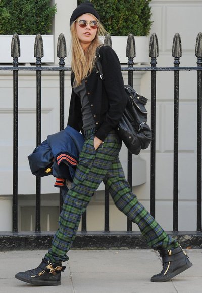 贱女系冬日街头穿搭术 这才叫酷