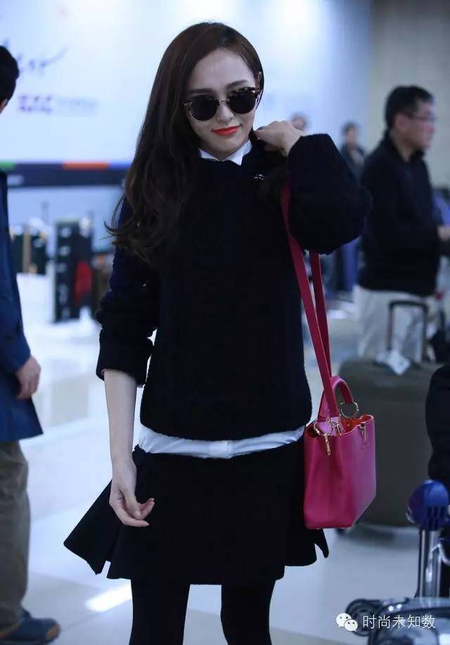 黑色毛衣学高圆圆这样穿，分分钟美爆整条街!_时尚_腾讯网