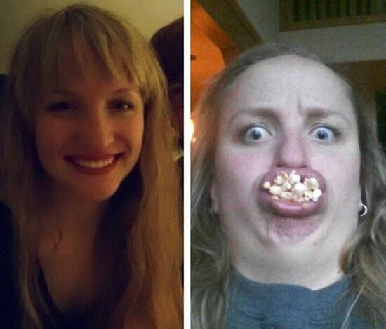 <em>美女</em>一秒<em>变丑八怪</em> 这样自黑真的好吗?!_时尚_