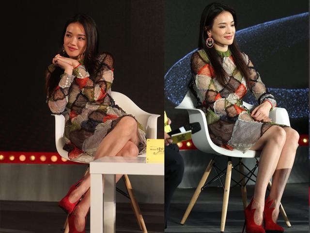 舒淇身穿华伦天奴裙 少女气息比超模还好看