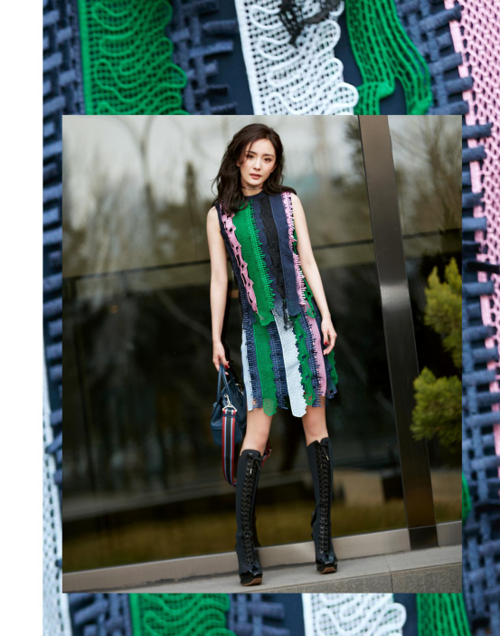 画里走出的姑姑,带货女王杨幂春季穿什么?