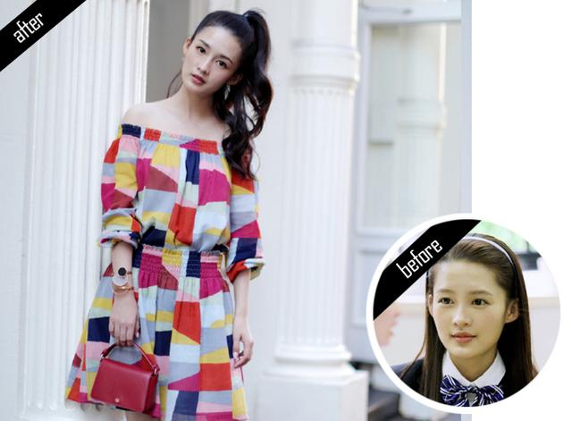 八公举：纽约街头，“粉色马尾Girl”李沁邂逅“Baby碎马尾少女”杨幂