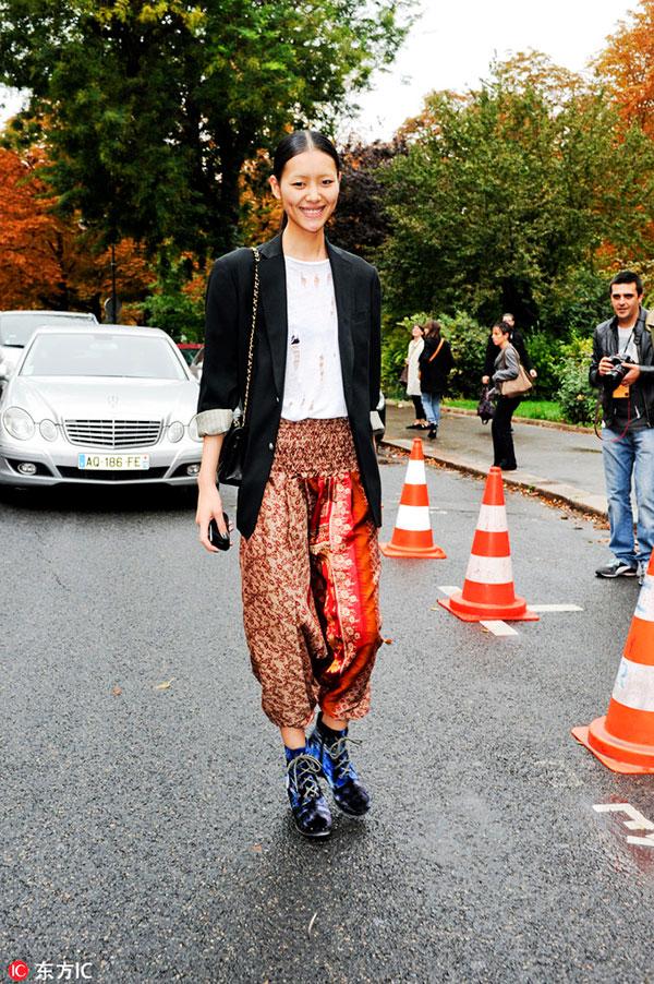 像刘雯这样的大表姐,秋天穿什么?