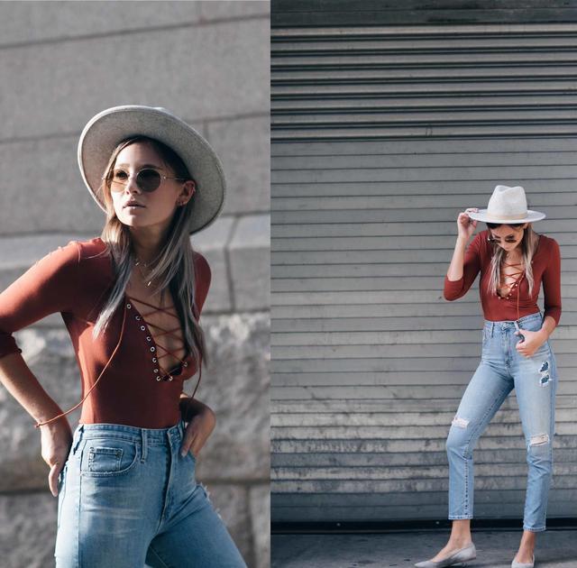 可不止绑带鞋流行 明星博主都穿起绑带衬衣