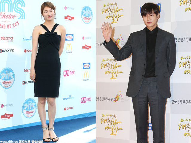 长腿男神李敏镐和国民初恋裴秀智的情侣装