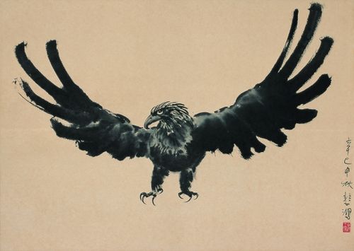 徐悲鸿《鹰》54×75cm估价：50-60万元