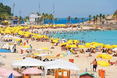 巴西里约热内卢最高气温达到40摄氏度