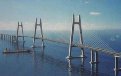 港珠澳大桥标志造型曝光 三塔三拱珠联璧合