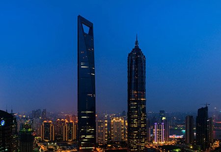 图文:陆家嘴环球金融中心夜景