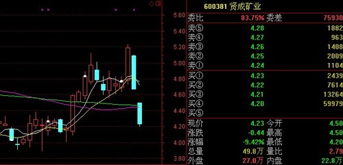 快讯:贤成矿业资产被法院查封 股价跳空低开近