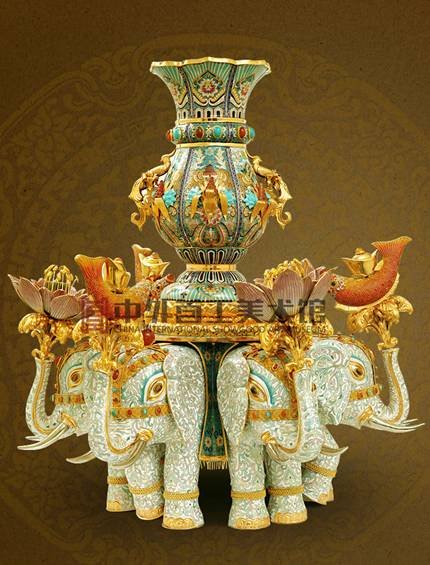 张同禄极致之作景泰蓝《太平有象》献礼盛世