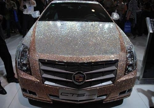 最牛豪车车身贴满施华洛世奇水晶[组图]