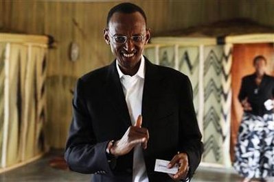 卢旺达总统选举初步统计卡加梅连任几成定局