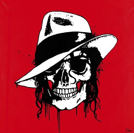 英一艺术家将杰克逊等名人剥皮 绘制成骷髅画