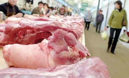 肉价下跌遇挡板部分市场小涨5毛