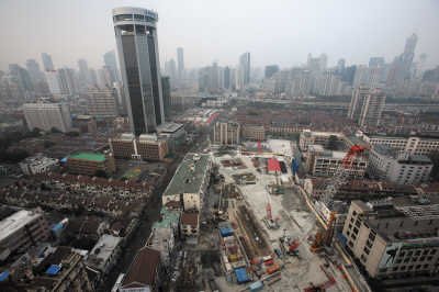 上海最深地铁站开挖