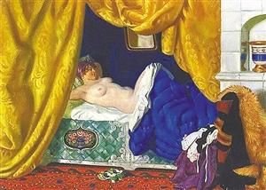 佳士得拍卖裸女油画《<em>宫女</em>》被判赝品_财经_