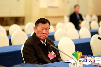 全国人大代表、中国中铁副总工程师、中铁隧道集团副总工程师王梦恕。中国青年网记者 李延兵摄