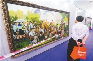朝鲜油画吸引市民