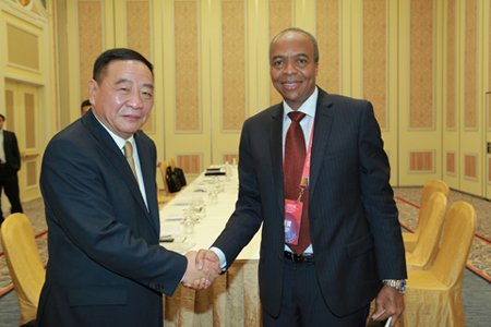 图文:陈健副部长会见肯尼亚交通及基建部部长