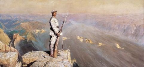 泰康15周年藏品展作品陈逸飞油画《黄河颂》_财经_腾讯网