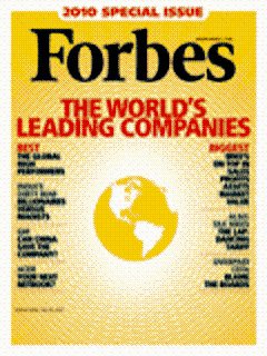 福布斯公布2000强企业 体现世界经济预期