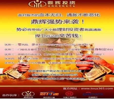 小额投资公司的领头军--鼎辉在线投资服务平台