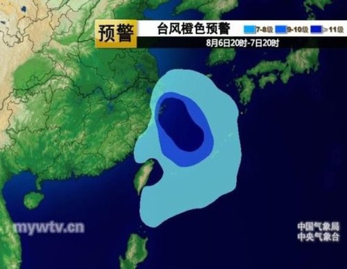 海葵加强为台风继续逼近浙江