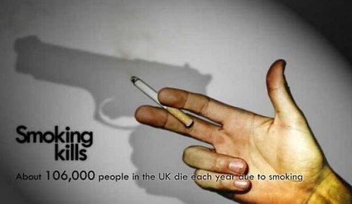 看完这样的禁烟广告 你还继续吸烟?(组图)