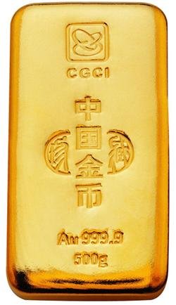 "中国金币金条(2010珍藏版)"中500克金条.