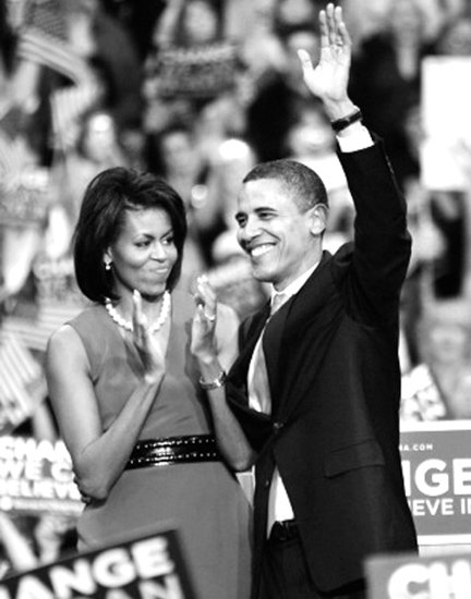 米歇尔衣着诠释的是美国的内外政策