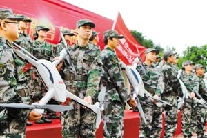 宝安组建民兵无人机分队
