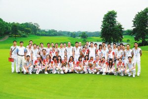 大运会高尔夫球场馆严阵以待