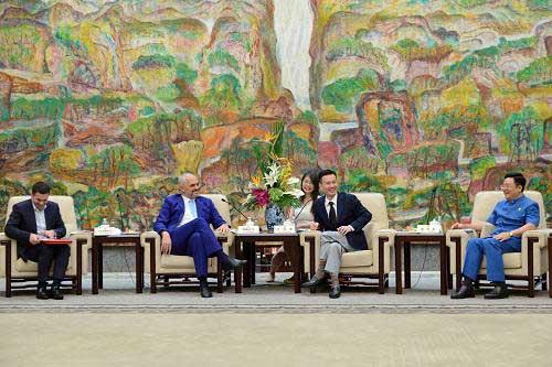 中国华信能源有限公司叶简明主席会晤阿尔巴尼
