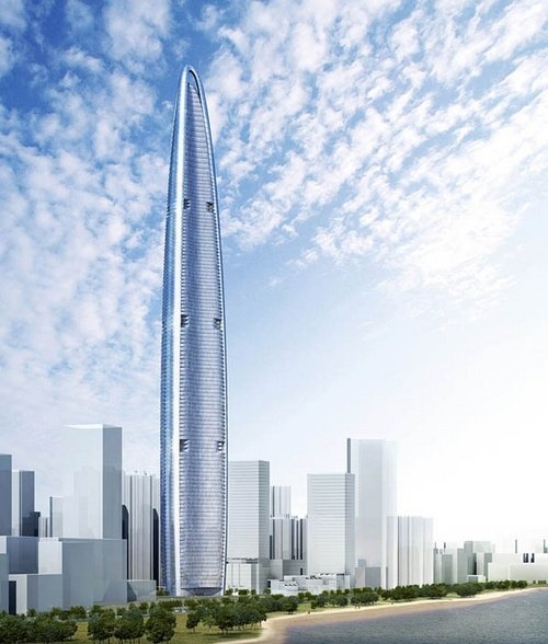 未来的全球第三高楼:武汉绿地中心